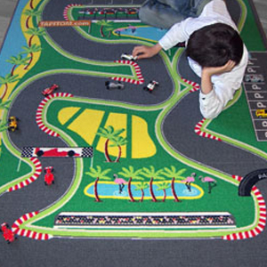 Tapis enfant circuit de voiture