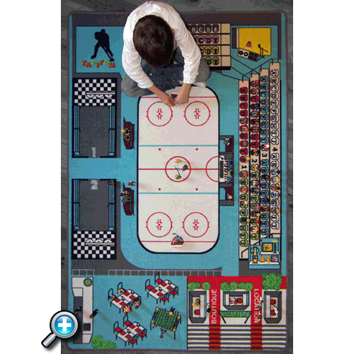 Hockey sur Glace 130 x 200 cm TAPITOM Tapis Enfant patinoire